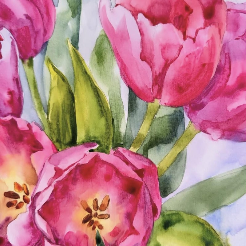 Phoenix Watercolor Canvas Boards for Painting - 10x10 Inch/6 Pack, 100% Cotton Water Color Square Canvas Panels, 8 Oz. / 260g White Blank Medium Texture Flat Canvases for Water Based Paints - Image 5